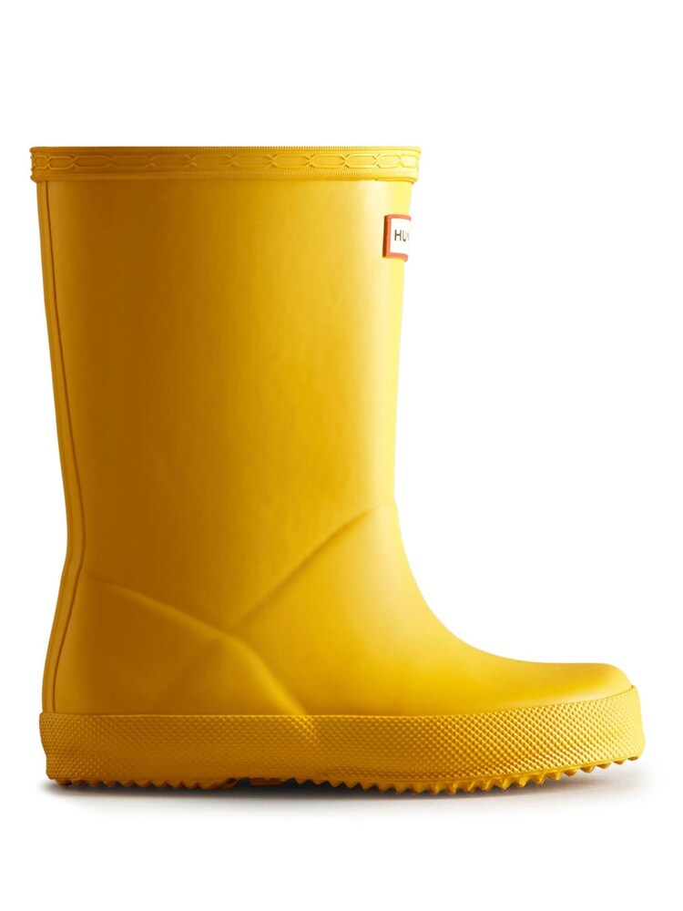 Hunter Kids Yellow First Wellington Wellies - صورة 1 من 3 Hunter Kids Yellow First Wellington Wellies - صورة 1 من 3
