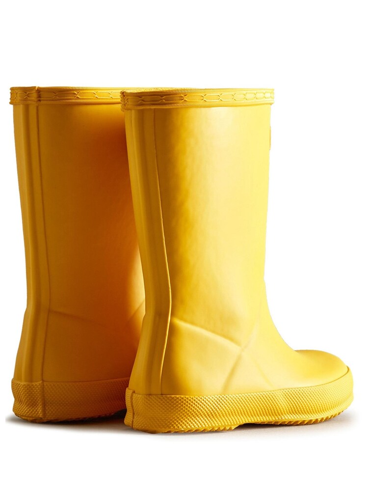Hunter Kids Yellow First Wellington Wellies - صورة 3 من 3 Hunter Kids Yellow First Wellington Wellies - صورة 3 من 3
