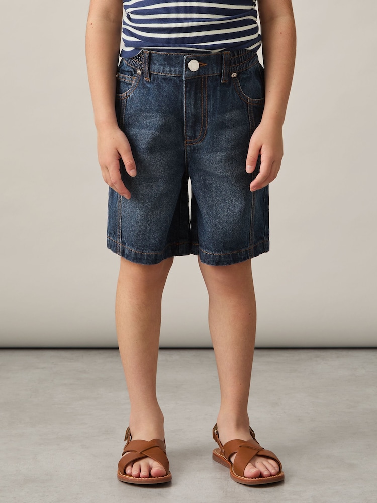 Reiss Petra Knee-Length Denim Shorts - Imagen 1 de 5