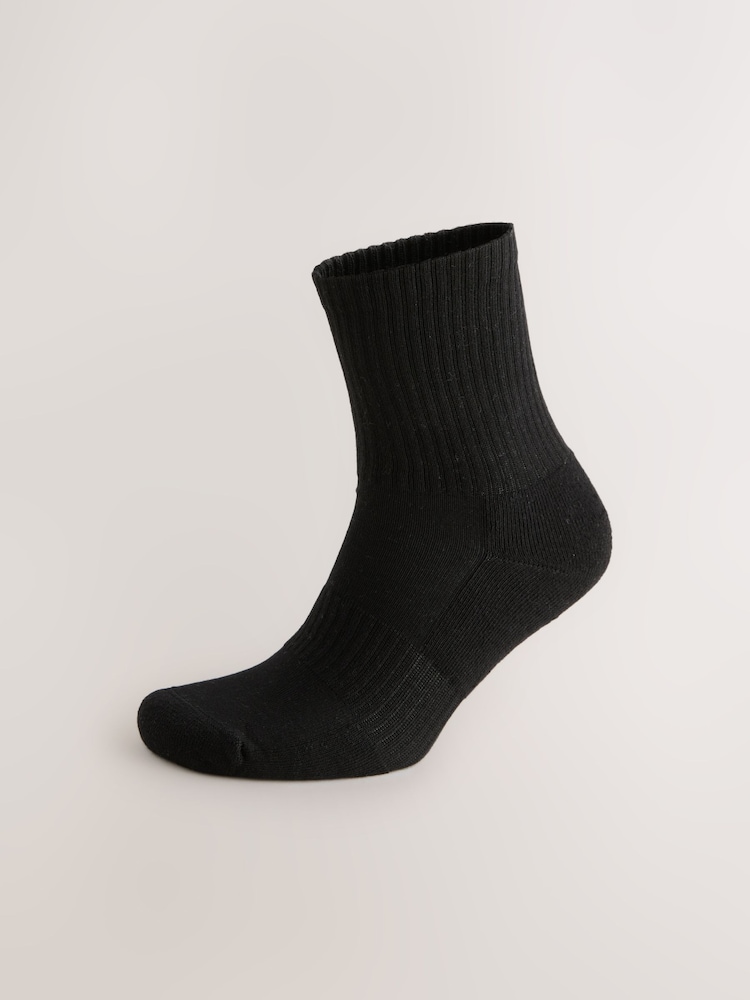 Balts/melns/pelēks - Būtiskākās sporta zeķes 6 iepakojumā - Attēls 3 no 3