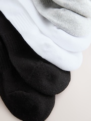 White/Black/Grey Essential Sports Socks 6 Pack - Image 9 of 9