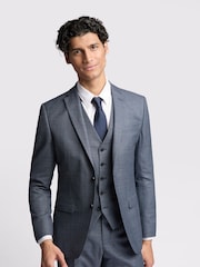 Ted Baker Blue Slim Riley Ptooth Jacket - Image 1 of 7