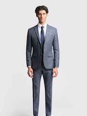 Ted Baker Blue Slim Riley Ptooth Jacket - Image 6 of 7