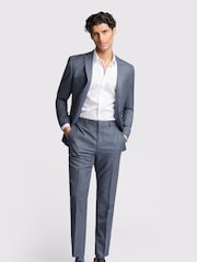 Ted Baker Blue Slim Riley Ptooth Jacket - Image 7 of 7
