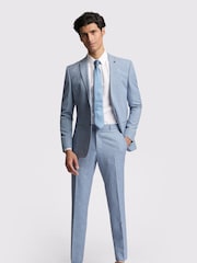 Ted Baker Blue Slim Hydra Airforce Linen Jacket - Image 2 of 6
