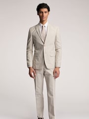 Ted Baker Natural Slim Morris Cott Lin Jacket - Image 1 of 6