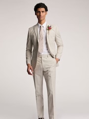 Ted Baker Natural Slim Morris Cott Lin Jacket - Image 3 of 6