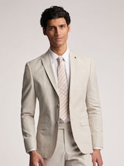 Ted Baker Natural Slim Morris Cott Lin Jacket - Image 4 of 6