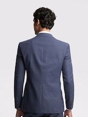 Ted Baker Blue Slim Coxon Cotton Linen Jacket - Image 5 of 5