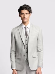 Ted Baker Grey Slim Lowry Sharkskin Jacket - Image 1 of 8