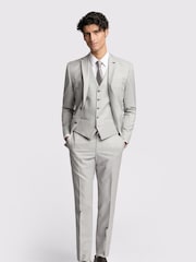 Ted Baker Grey Slim Lowry Sharkskin Jacket - Image 2 of 8
