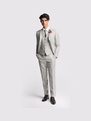 Ted Baker Grey Slim Lowry Sharkskin Jacket - Image 3 of 8