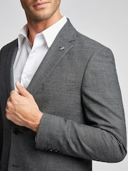 Ted Baker Grey Slim Dobson Semi Plain Jacket - Image 4 of 4