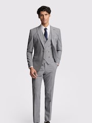 Ted Baker Grey Slim Bredon Check Jacket - Image 2 of 6