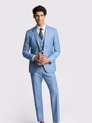 Ted Baker Blue Slim Blake Sharkskin Jacket - Image 2 of 6