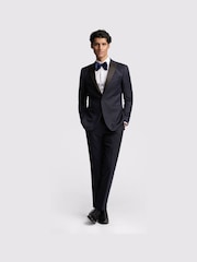 Ted Baker Blue Slim Breen Tuxedo Jacket - Image 2 of 5