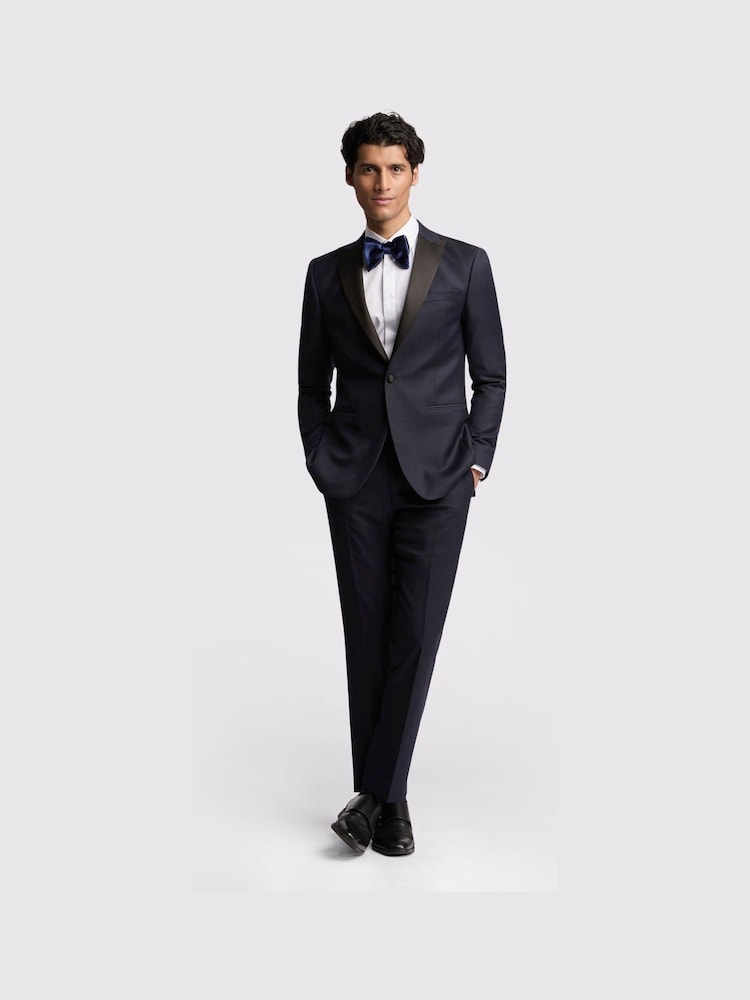 Ted Baker Blue Slim Breen Tuxedo Jacket - Image 2 of 5