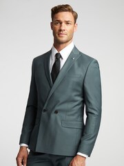 Ted Baker Grey Slim Lunan Fog Tonic DB Jacket - Image 1 of 6