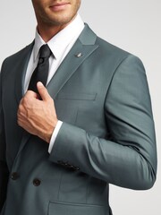 Ted Baker Grey Slim Lunan Fog Tonic DB Jacket - Image 4 of 6