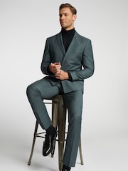 Ted Baker Grey Slim Lunan Fog Tonic DB Jacket - Image 6 of 6