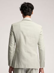 Ted Baker Green Slim Leo Pistachio Linen Jacket - Image 2 of 6