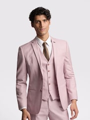 Ted Baker Pink Slim Burra Rose Sharkskin Jacket - Image 1 of 5