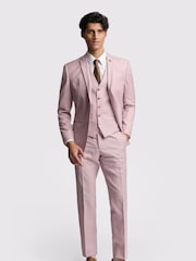 Ted Baker Pink Slim Burra Rose Sharkskin Jacket - Image 2 of 5