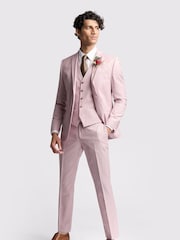 Ted Baker Pink Slim Burra Rose Sharkskin Jacket - Image 3 of 5