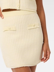 Forever New Yellow Aria Boucle Knitted Skirt - Image 3 of 5
