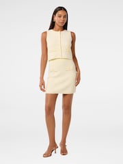 Forever New Yellow Aria Boucle Knitted Skirt - Image 5 of 5
