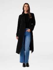 Forever New Black Leanne Crepe Trench Coat - Image 1 of 5