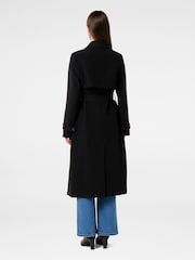 Forever New Black Leanne Crepe Trench Coat - Image 2 of 5