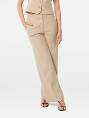 Forever New Natural Frieda High Waist Wide Leg Trousers - Image 1 of 5