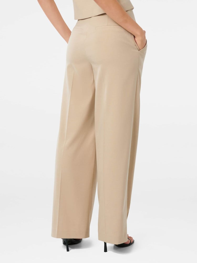 Forever New Natural Frieda High Waist Wide Leg Trousers - Image 2 of 5