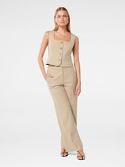 Forever New Natural Frieda High Waist Wide Leg Trousers - Image 5 of 5