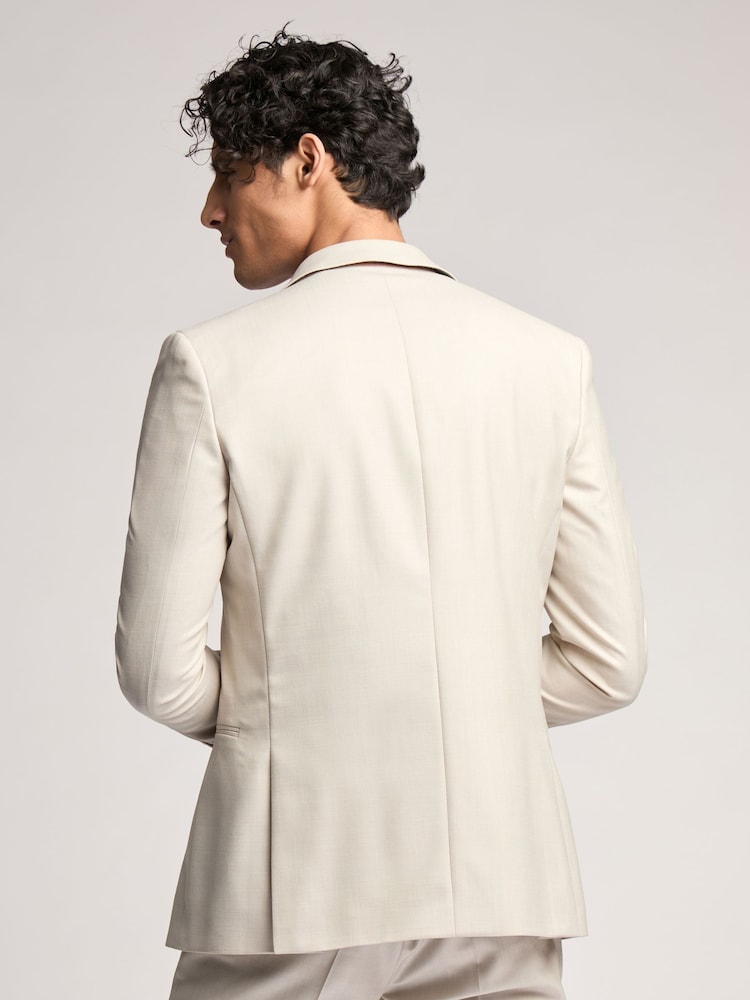 Ted Baker Natural Turner Sharkskin Jacket - Image 2 of 8