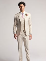 Ted Baker Natural Turner Sharkskin Jacket - Image 4 of 8