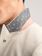 Ted Baker Natural Turner Sharkskin Jacket - Image 7 of 8