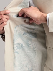 Ted Baker Natural Turner Sharkskin Jacket - Image 8 of 8