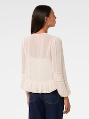 Forever New Pink Hartley Lace Trim Top - Image 2 of 5