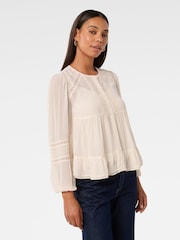 Forever New Pink Hartley Lace Trim Top - Image 4 of 5
