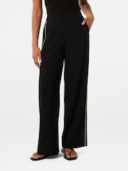 Forever New Black Wide Fit Brandi Striped Wide Leg Pants - Image 1 of 5