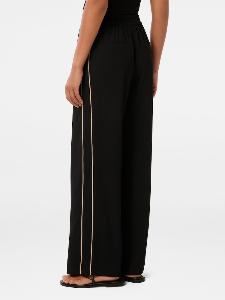 Forever New Black Wide Fit Brandi Striped Wide Leg Pants - Image 2 of 5 Forever New Black Wide Fit Brandi Striped Wide Leg Pants - Image 2 of 5