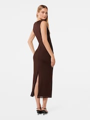 Forever New Brown Ally Sleeveless Mesh Midi Dress - Image 2 of 4