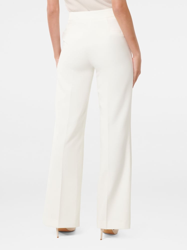 Forever New White Kehlani Button Wide Leg Trousers - Image 2 of 5 Forever New White Kehlani Button Wide Leg Trousers - Image 2 of 5