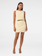 Forever New Yellow Aria Boucle Knitted Tank Top - Image 4 of 4