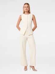 Forever New Cream Toni High Neck Waistcoat - Image 4 of 5