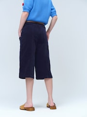 Navy Washed Cord Shorts - Image 3 of 4