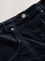 Navy Washed Cord Shorts - Image 6 of 7