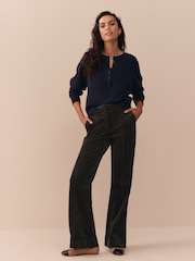 Chocolate Brown N. Premium Cord Bootcut Trousers - Image 1 of 7